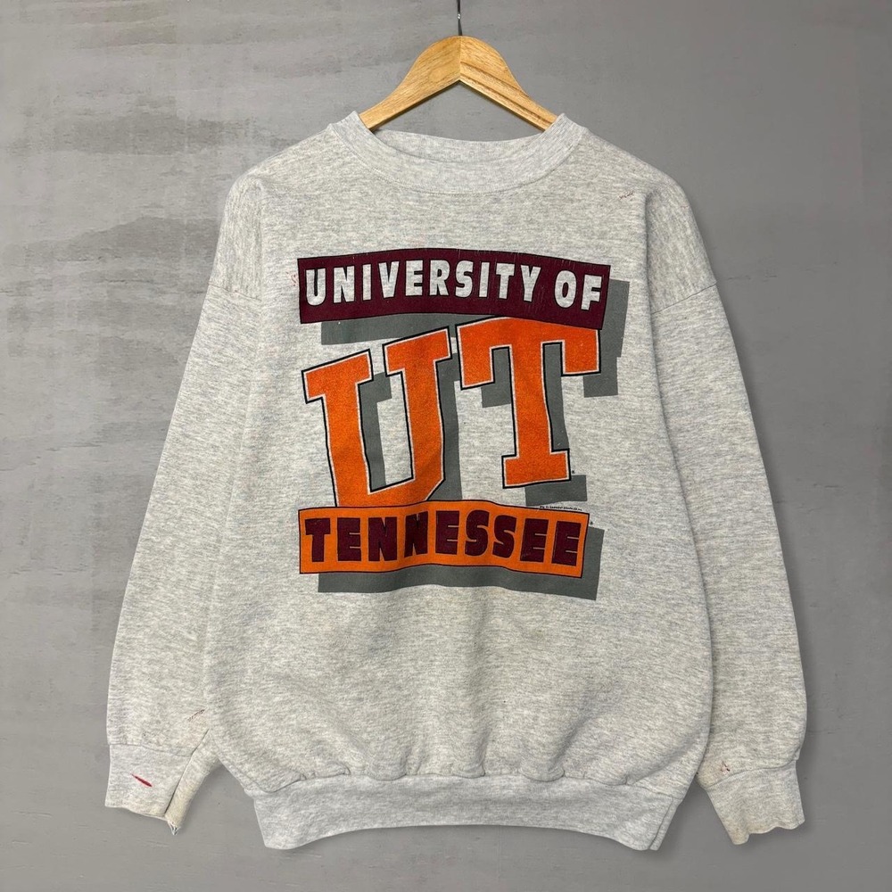 Vintage University of Tennessee Volunteers Men's 2XL Grey Tultex Sweatshirt